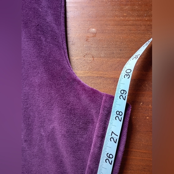 Sport Savvy Cotton Velour Straight Leg Sweat Set With Quilted Lining - Picture 6 of 11